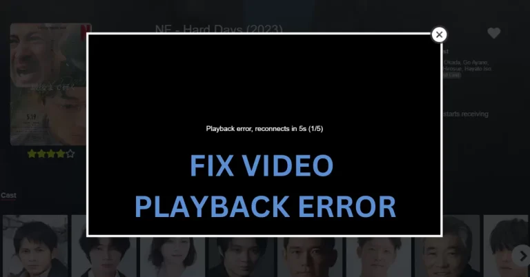 Playback error iptv